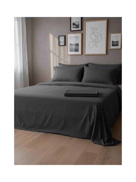 Finlayson - Aluslakana luomupuuvillasatiinista - DARK GREY | Stockmann - photo 2