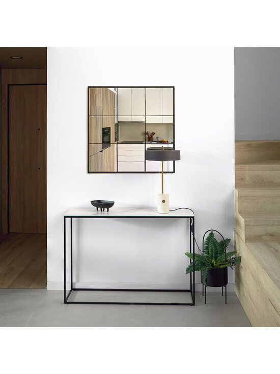 Kave Home - Rewena-konsolipöytä valkoinen/musta 110 x 75 cm - WHITE | Stockmann - photo 6