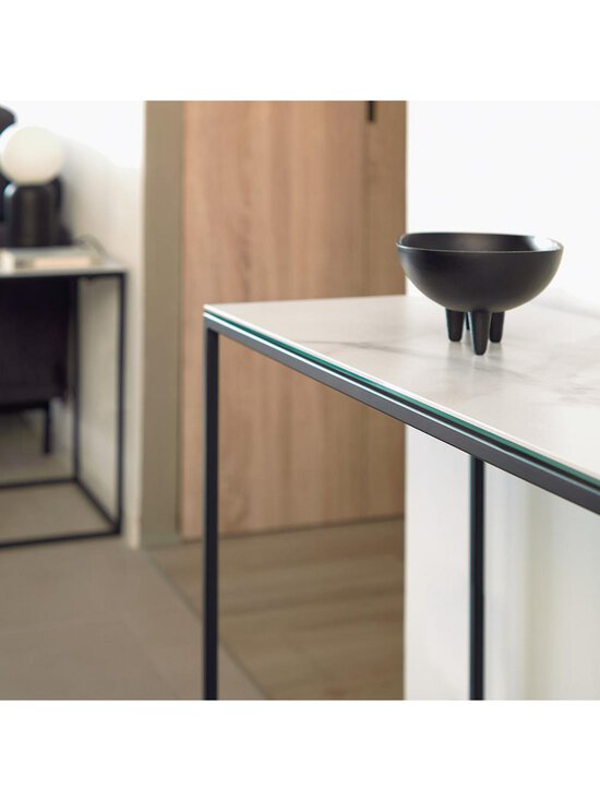 Kave Home - Rewena-konsolipöytä valkoinen/musta 110 x 75 cm - WHITE | Stockmann - photo 8