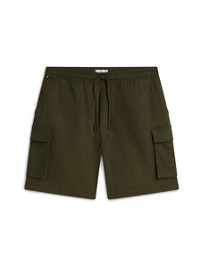 Tommy Hilfiger - Linased lühikesed püksid Dover Cargo Sorona - GY1 DARK GREENERY | Stockmann