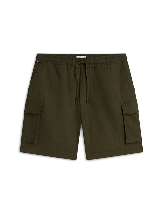 Tommy Hilfiger - Linased lühikesed püksid Dover Cargo Sorona - GY1 DARK GREENERY | Stockmann - photo 1