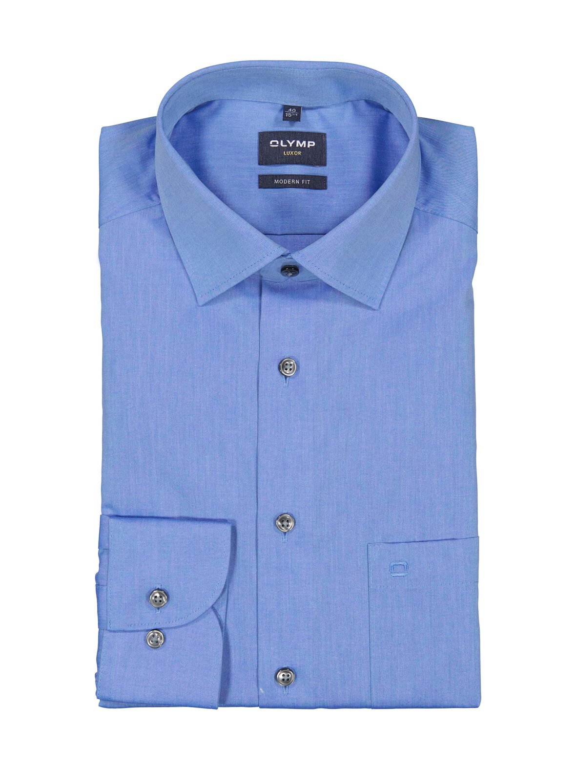 Modern Fit Solid Chambray -kauluspaita