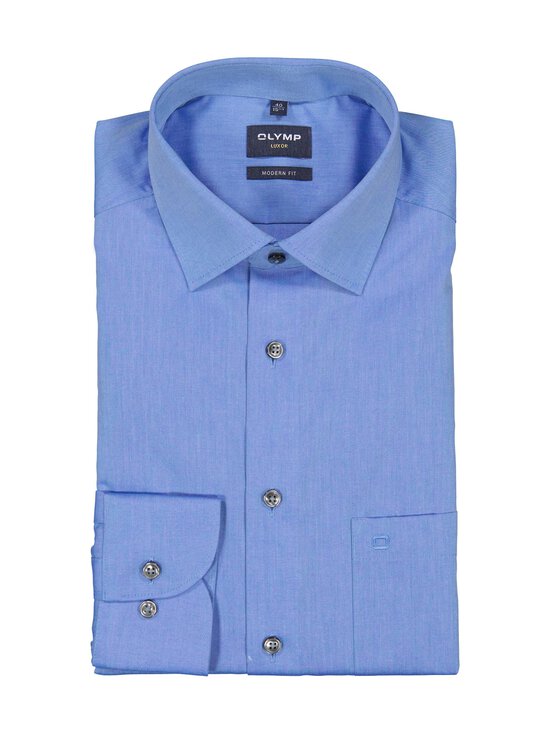 Olymp - Modern Fit Solid Chambray -kauluspaita - 15 BLUE | Stockmann - photo 1