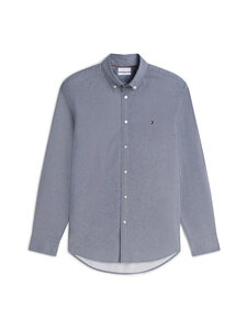 Tommy Hilfiger - Small Print poplīna krekls ar apkakli - 0GZ CARBON NAVY / ALLOVER | Stockmann