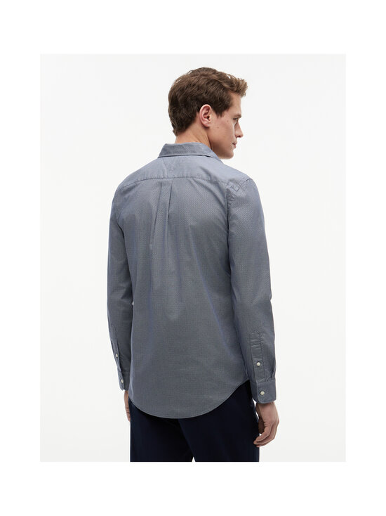 Tommy Hilfiger - Small Print poplīna krekls ar apkakli - 0GZ CARBON NAVY / ALLOVER | Stockmann - photo 4