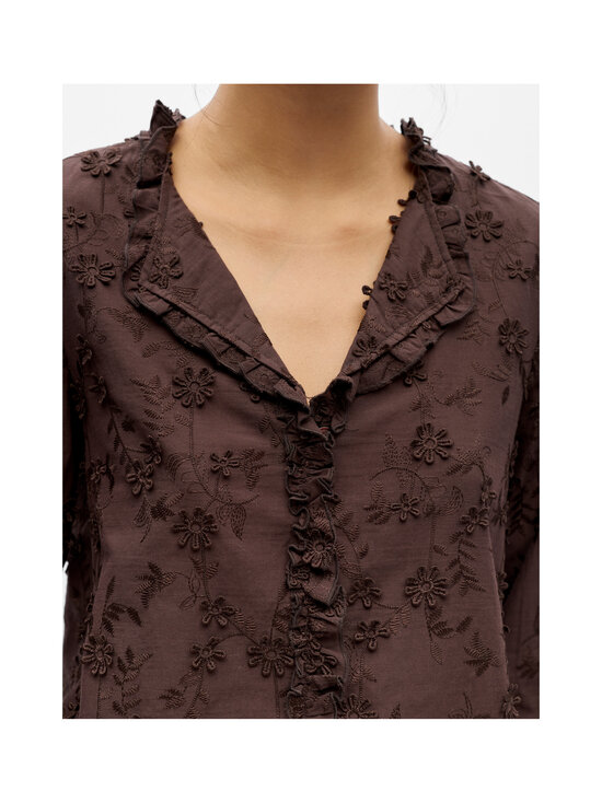 Object - ObjKarli blūze - SEAL BROWN DETAIL:EMBROIDERY | Stockmann - photo 4