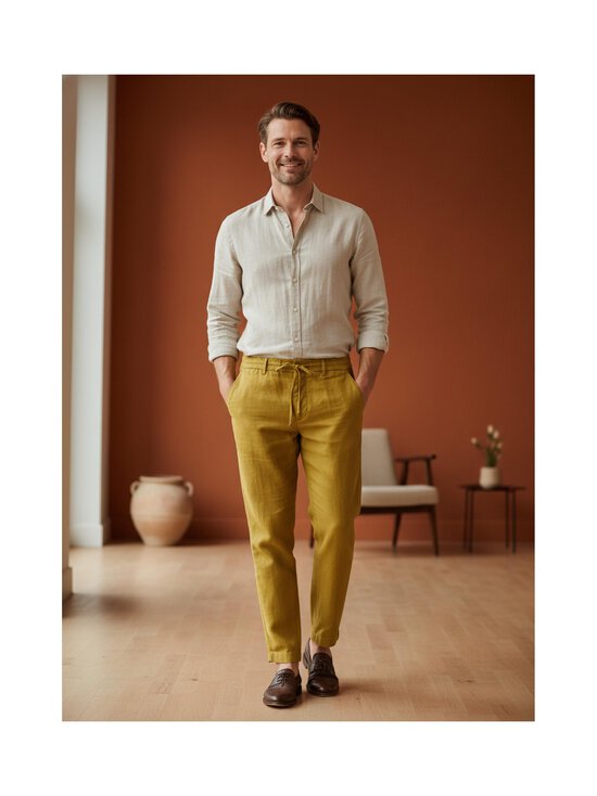 BOSS - Perin Tapered fit -housut - GOLD | Stockmann - photo 3