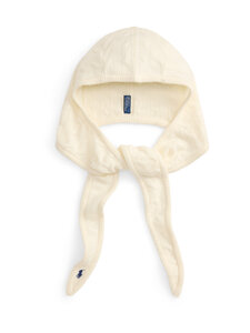 Polo Ralph Lauren - Palmikkoneulottu huppuhuivi - 004 CREAM 1 | Stockmann