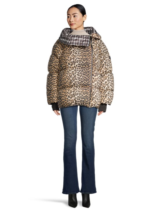 Ganni - Future Nylon Printed Quilt -toppatakki - NULL ALMOND MILK | Stockmann - photo 2
