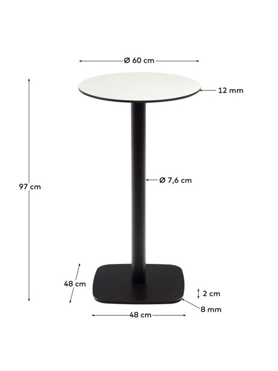 Kave Home - Dina-baaripöytä - MUSTA,VALKOINEN | Stockmann - photo 5