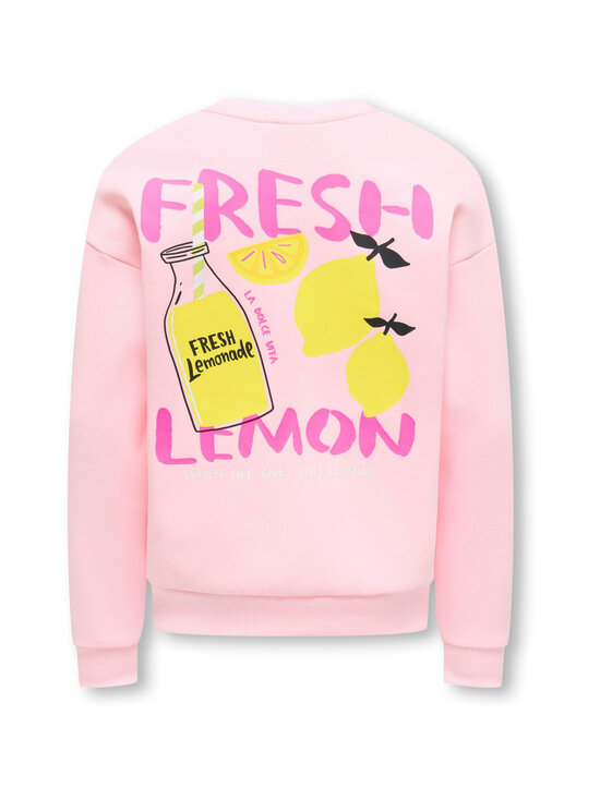 KIDS ONLY - KogCanasta Loose džemperis - BARELY PINK PRINT:LEMON | Stockmann - photo 2