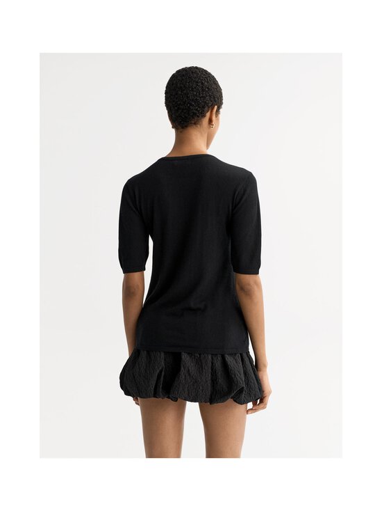 Soft Goat - Crewneck- lyhythihainen neulepusero - BLACK | Stockmann - photo 2