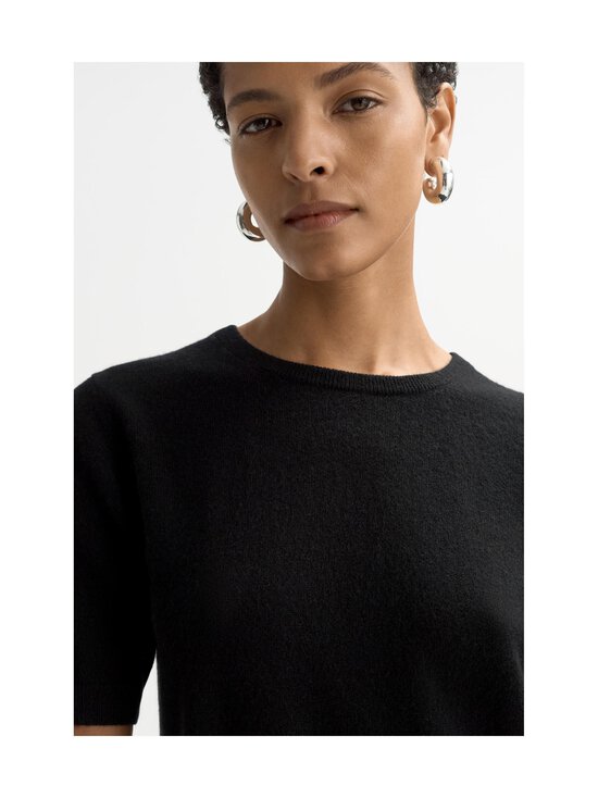 Soft Goat - Crewneck- lyhythihainen neulepusero - BLACK | Stockmann - photo 4