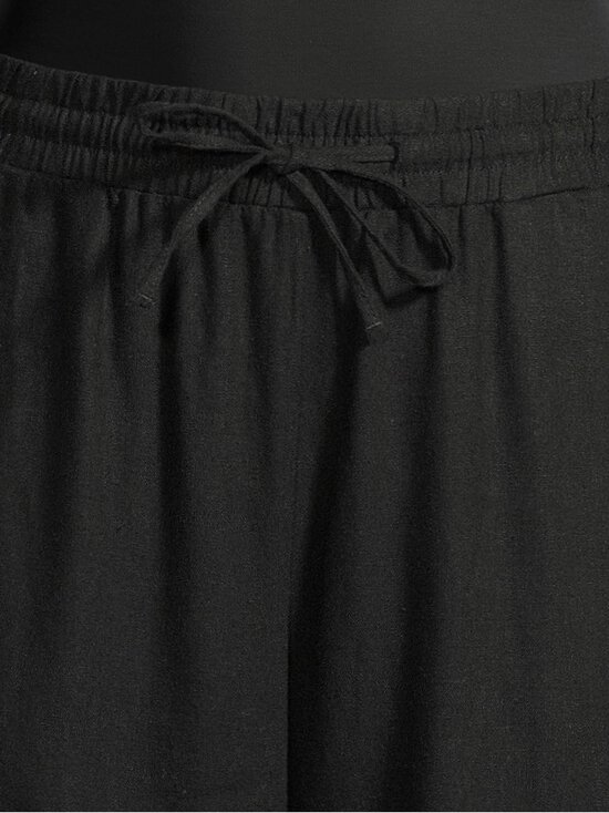 Freequent - Lava-pellavasekoitehousut - BLACK | Stockmann - photo 5