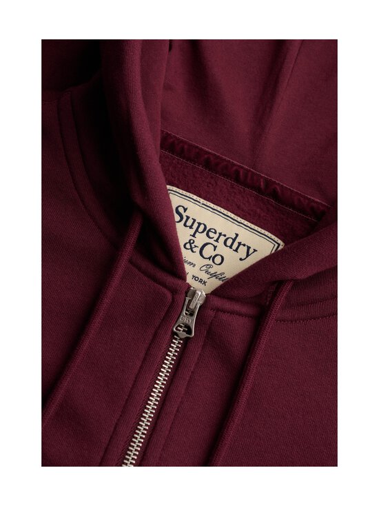 Superdry - Signature Ziphood -huppari - 1KD PORT RED | Stockmann - photo 4