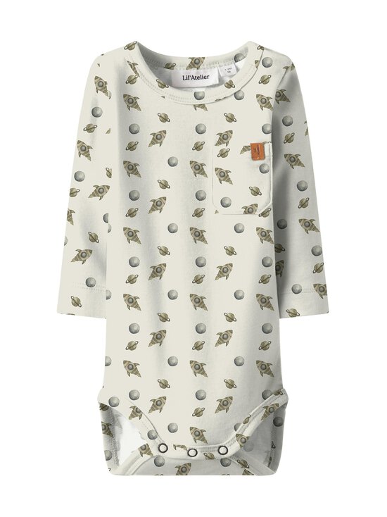 Lil' Atelier - Bodi NbmLayo Geo Slim - TURTLEDOVE AOP:SPACE | Stockmann - photo 1