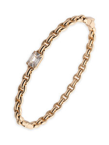 Lauren Ralph Lauren - Marisol Cable -messinkinen rannekoru - GLD/CRY | Stockmann