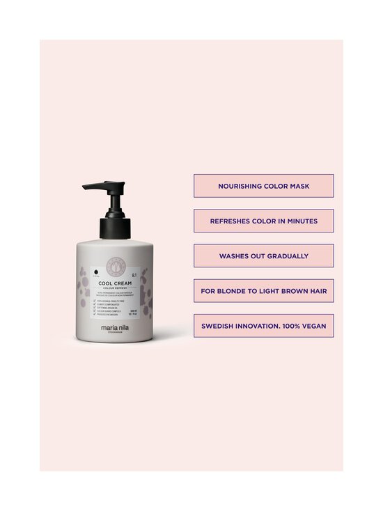 Maria Nila - Colour Refresh -hiusnaamio - DUSTY PINK - photo 4 Maria Nila - Colour Refresh -hiusnaamio - DUSTY PINK | Stockmann - photo 4