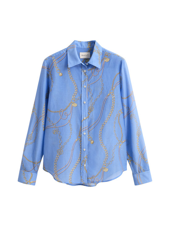 GANT - Printed Cotton Silk -paita - 424 HYDRANGEA BLUE | Stockmann - photo 1