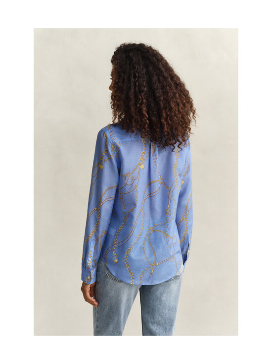 GANT - Printed Cotton Silk -paita - 424 HYDRANGEA BLUE | Stockmann - photo 3