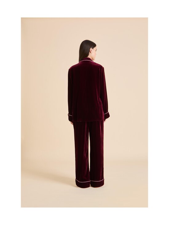 Olivia von Halle - Coco Claret -silkkisamettipyjama - CLARET26 | Stockmann - photo 4