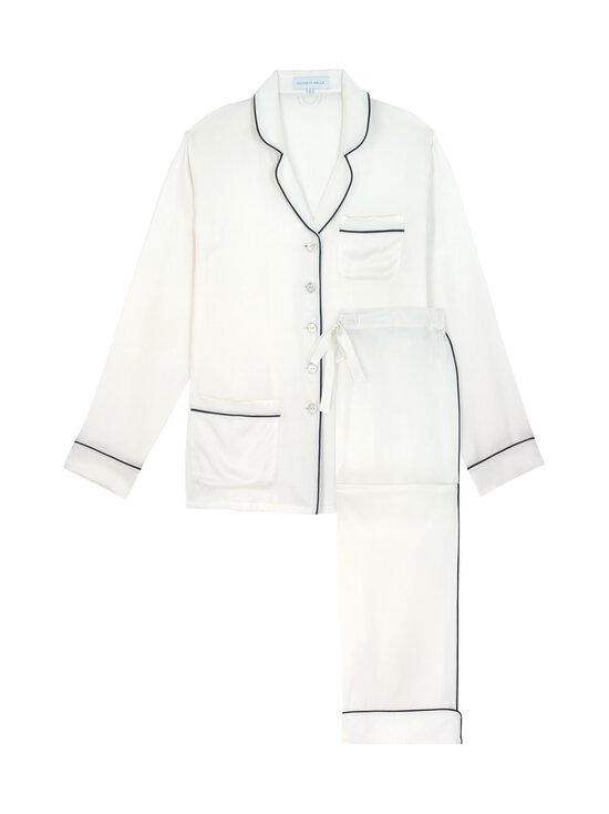 Olivia von Halle - Coco zīda pidžamas komplekts - IVORY JET BLACK CORE | Stockmann - photo 1