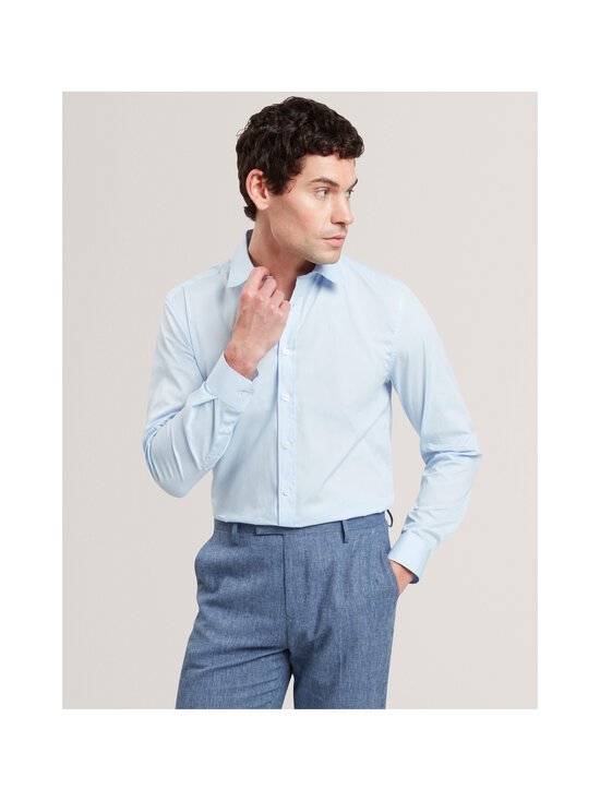 Ted Baker London - Cebu Regular Fit Plain Cotton -kauluspaita - LT-BLUE | Stockmann - photo 2