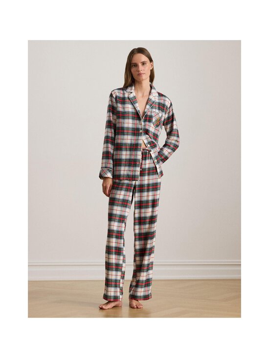 Lauren Ralph Lauren - Pidžaama Notch Collar Long PJ Set, 2-osaline - 790 CREAM PLD - photo 2 Lauren Ralph Lauren - Pidžaama Notch Collar Long PJ Set, 2-osaline - 790 CREAM PLD | Stockmann - photo 2