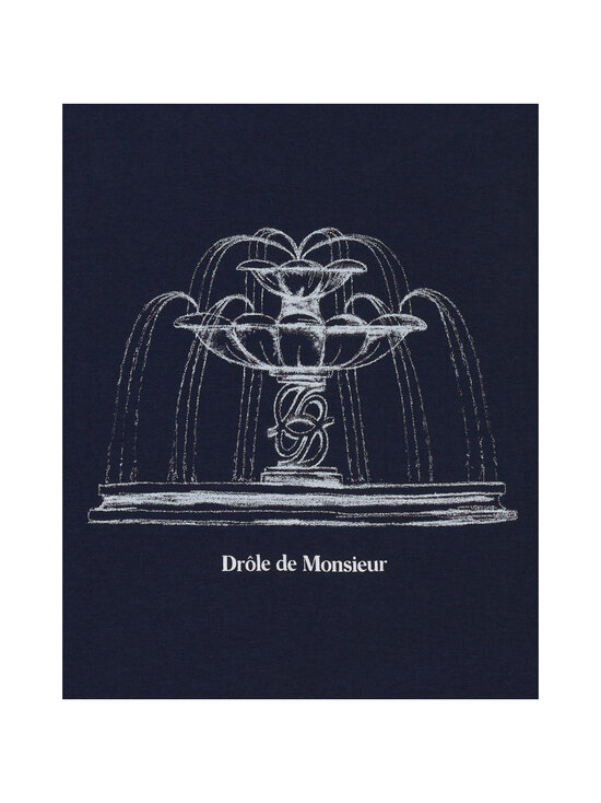 Drôle de Monsieur - Fountain Print t-paita - NY NAVY | Stockmann - photo 3