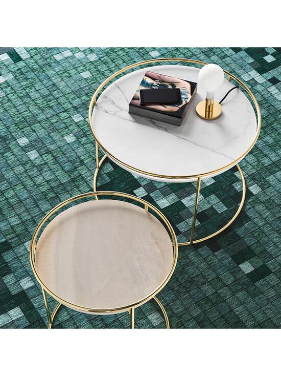 Calligaris - Atollo-sohvapöytä messinki/valkoinen marmori ⌀ 62,5 cm - WHITE | Stockmann - photo 2