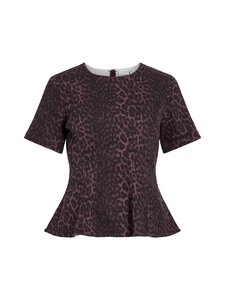 Vila - Vichia Sinched Waist -toppi - FIG AOP:LEO | Stockmann