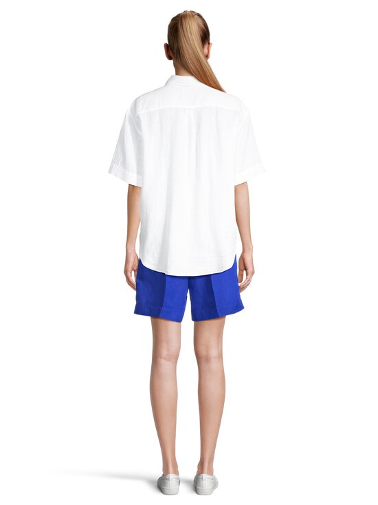 GANT - Pull On -pellavasekoiteshortsit - 417 ROYAL BLUE | Stockmann - photo 4