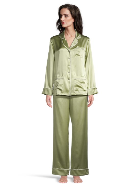 Olivia von Halle - Siidist pidžaama  Coco Swarovski kristallnööpidega - TOURMALINE | Stockmann - photo 2