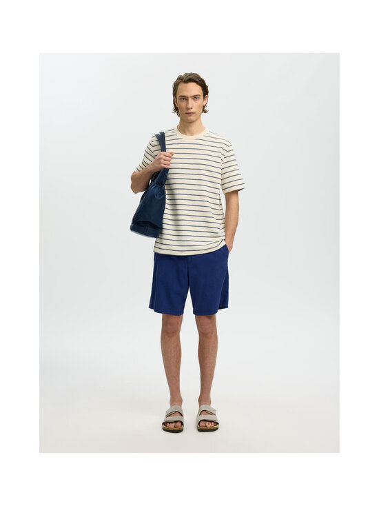 Selected - SlhDjango Stripe O-Neck t-paita - OCEAN CAVERN STRIPES:BIRCH | Stockmann - photo 5