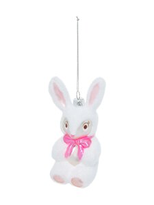 Casa Stockmann - Glass Rabbit Ziemassvētku rotājums - WHITE | Stockmann