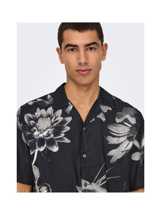 Only & Sons - OnsRocket Regular -kauluspaita - JET BLACK AOP:EGRET - photo 7 Only & Sons - OnsRocket Regular -kauluspaita - JET BLACK AOP:EGRET | Stockmann - photo 7