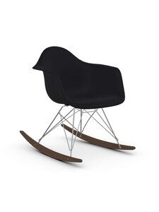 Vitra - Eames RAR RE -keinutuoli deep black/kromi/tumma vaahtera - BLACK | Stockmann