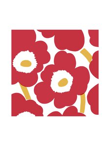 Marimekko - Unikko-lautasliina 24 cm, 20 kpl - RED GOLD | Stockmann