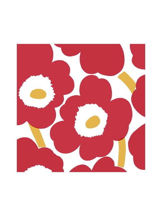 Marimekko - Unikko-lautasliina 24 cm, 20 kpl - RED GOLD | Stockmann - photo 1