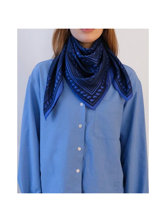 lescarf - Paisley-silkkihuivi 80 x 80 cm - ROYALBLUE | Stockmann - photo 2