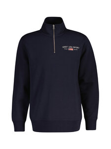 GANT - Graphic Half Zip -collegepaita - 433 EVENING BLUE | Stockmann