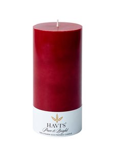 Havi's - Pöytäkynttilä 7 x 15 cm - BURGUNDY | Stockmann