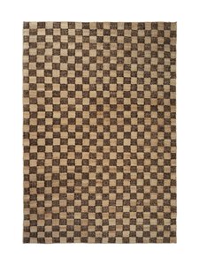 Ferm Living - Check Wool Jute -matto 200 x 300 cm - COFFEE/NATURAL | Stockmann