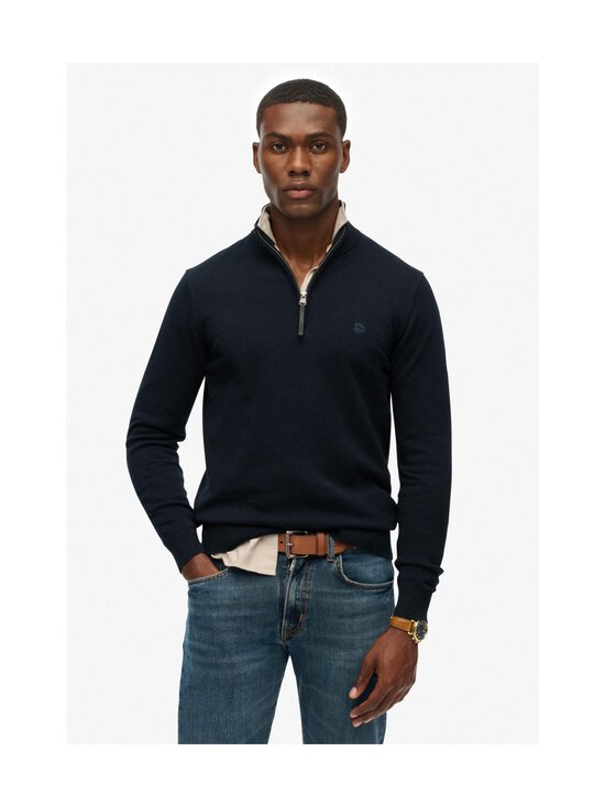 Superdry - Essentials Cotton Half Zip -neule - AGT ECLIPSE NAVY MARL - photo 3 Superdry - Essentials Cotton Half Zip -neule - AGT ECLIPSE NAVY MARL | Stockmann - photo 3
