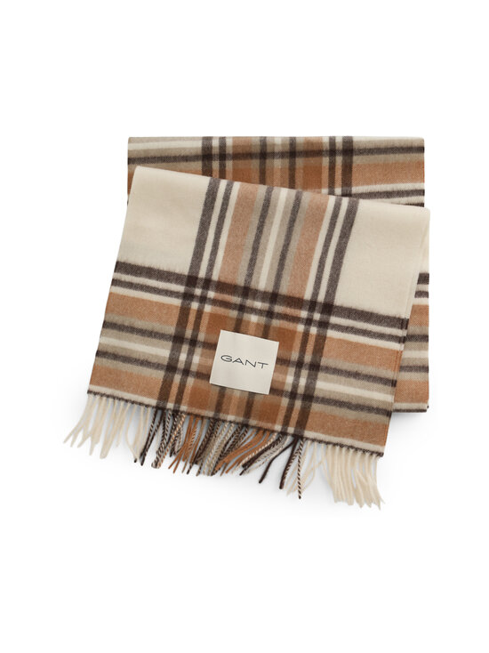 GANT - Tartan merīnvilnas šalle - 130 CREAM | Stockmann - photo 1
