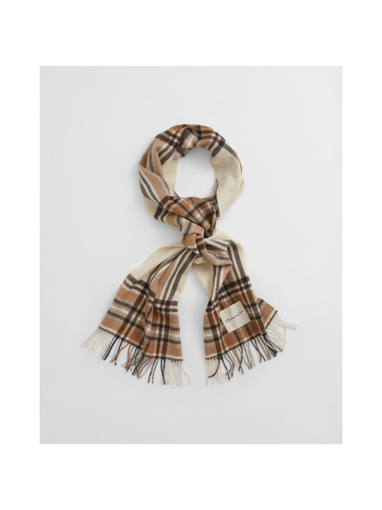GANT - Tartan merīnvilnas šalle - 130 CREAM | Stockmann - photo 2