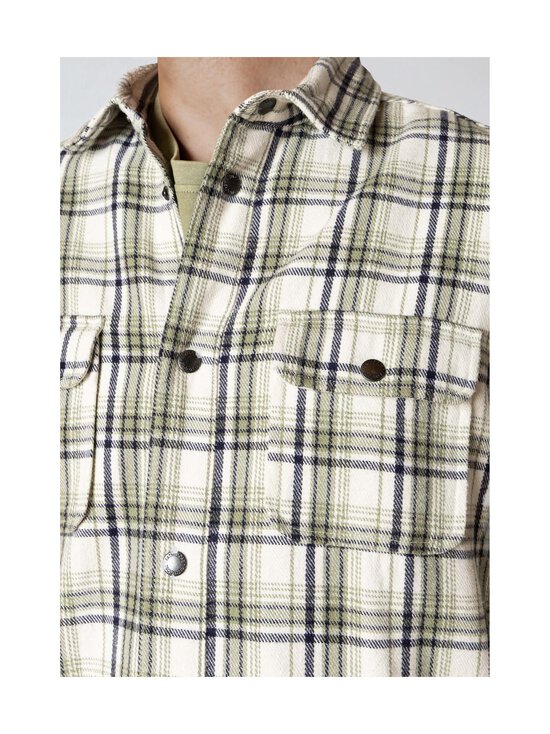 Fat Moose - Adrian Check -kauluspaita - ECRU/DUSTY GREEN | Stockmann - photo 3