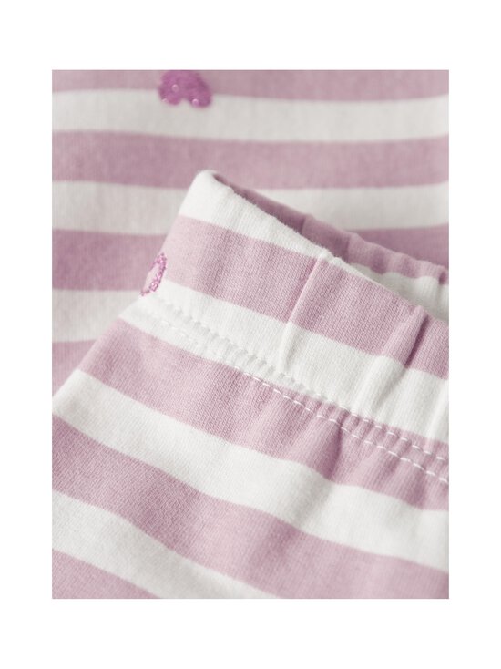 Name It - NmfDavina legingi - CLOUD DANCER AOP:HEART STRIPE | Stockmann - photo 3