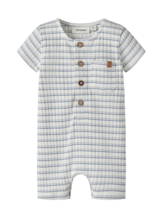 Lil' Atelier - Bodi NbmHaldur Loose Short - COCONUT MILK STRIPES:DUSTY BLUE | Stockmann - photo 1