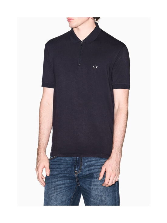 ARMANI EXCHANGE - Zip Polo -pikeepaita - AF21936 UB101 DEEP NAVY | Stockmann - photo 2